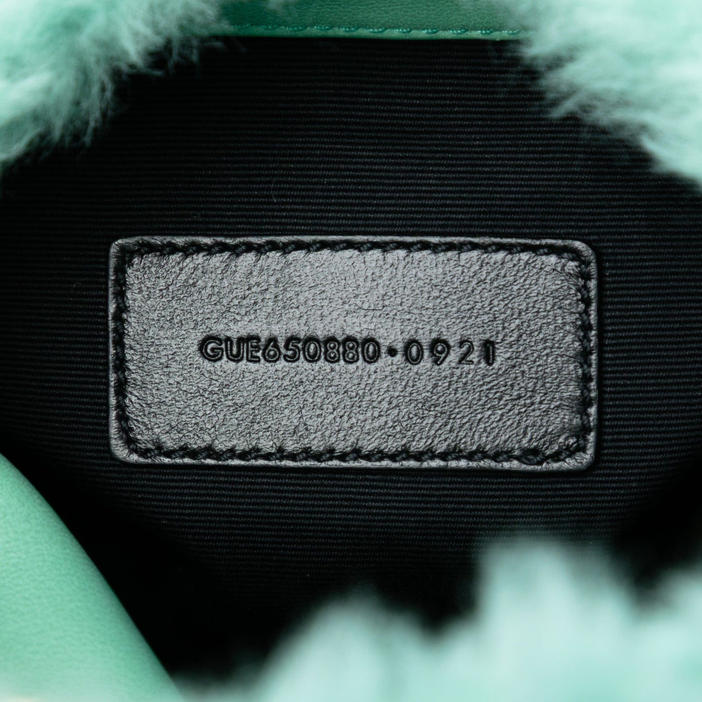 Saint Laurent Shearling Loulou Puffer Clutch