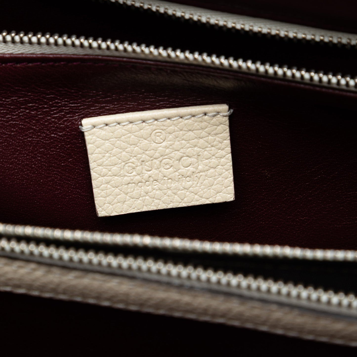 Gucci Small Grained Calfskin Zumi Top Handle Bag