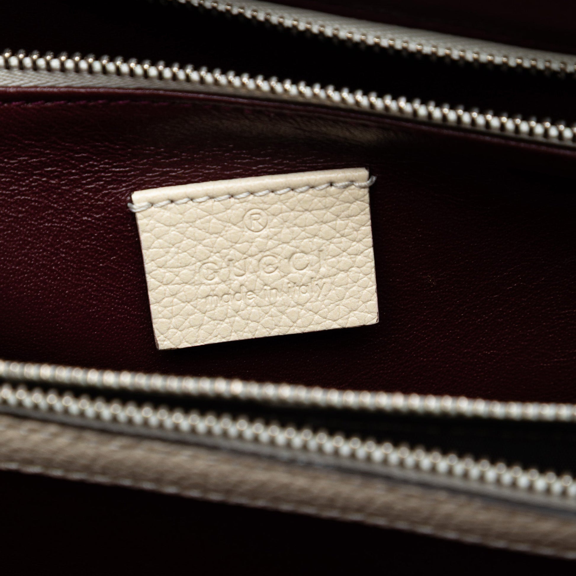 Gucci Small Grained Calfskin Zumi Top Handle Bag