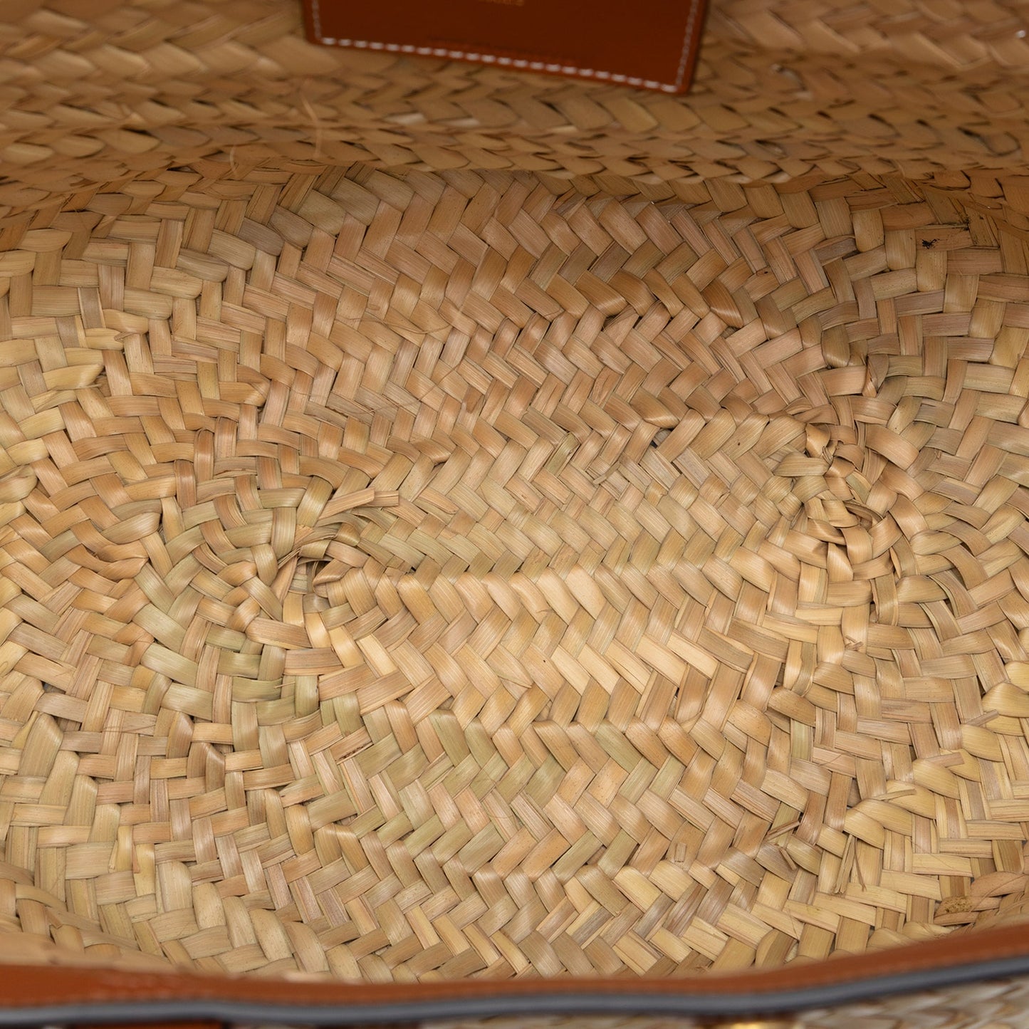 Celine Large Raffia Classic Studded Panier Tote