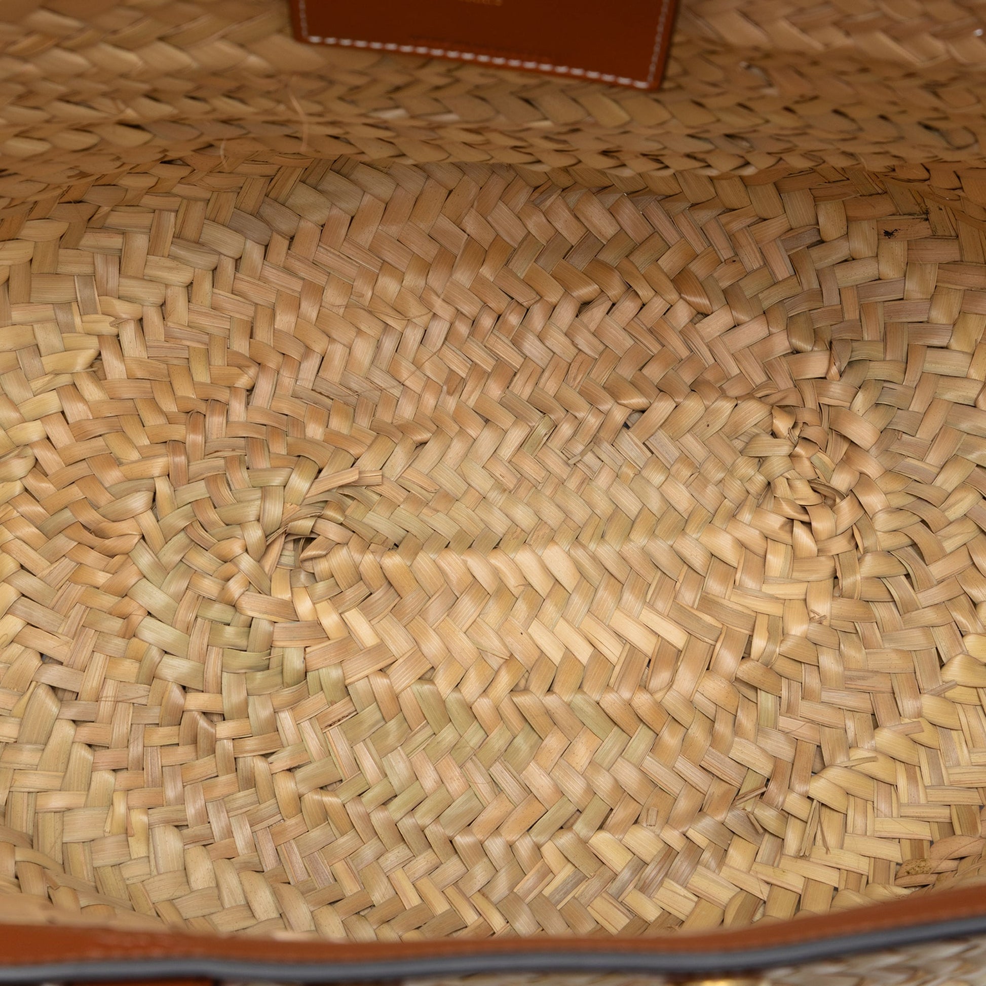 Celine Large Raffia Classic Studded Panier Tote