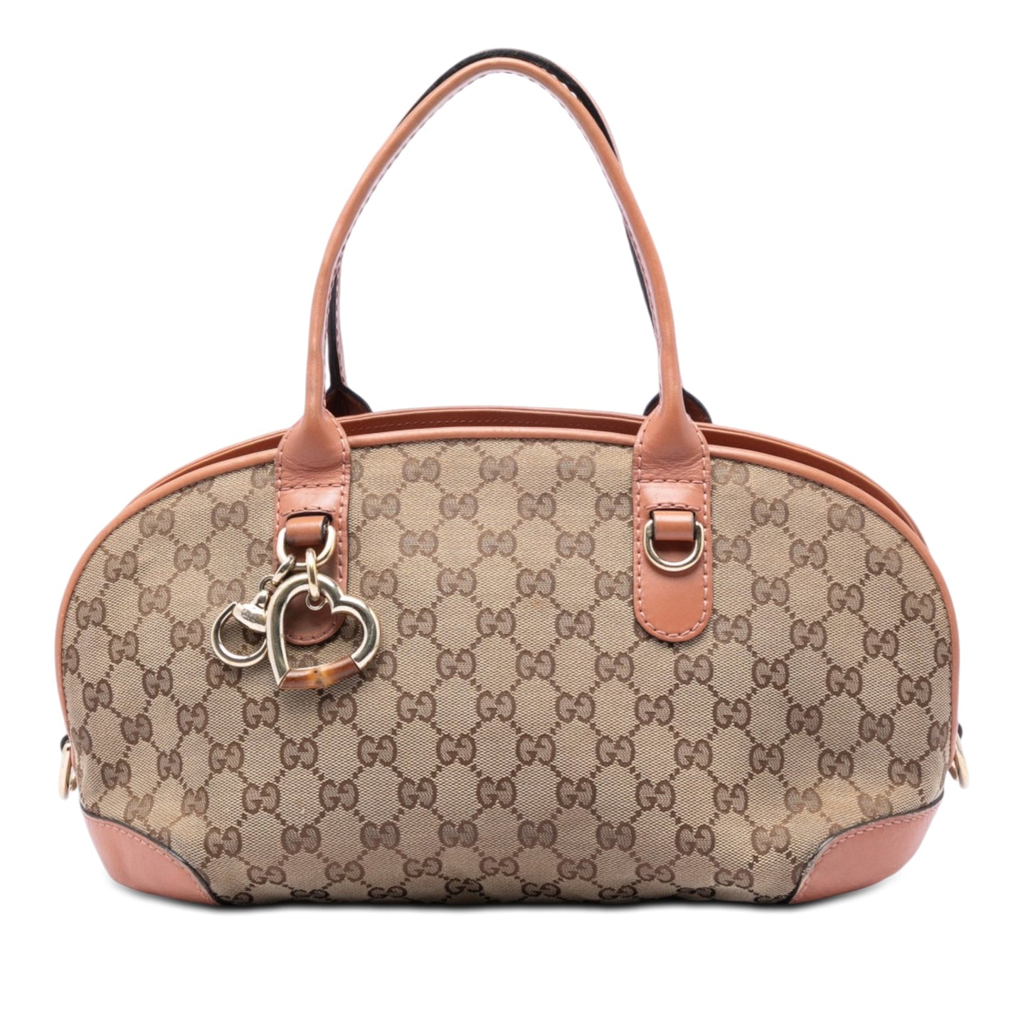 Gucci GG Canvas Heart Bit Satchel