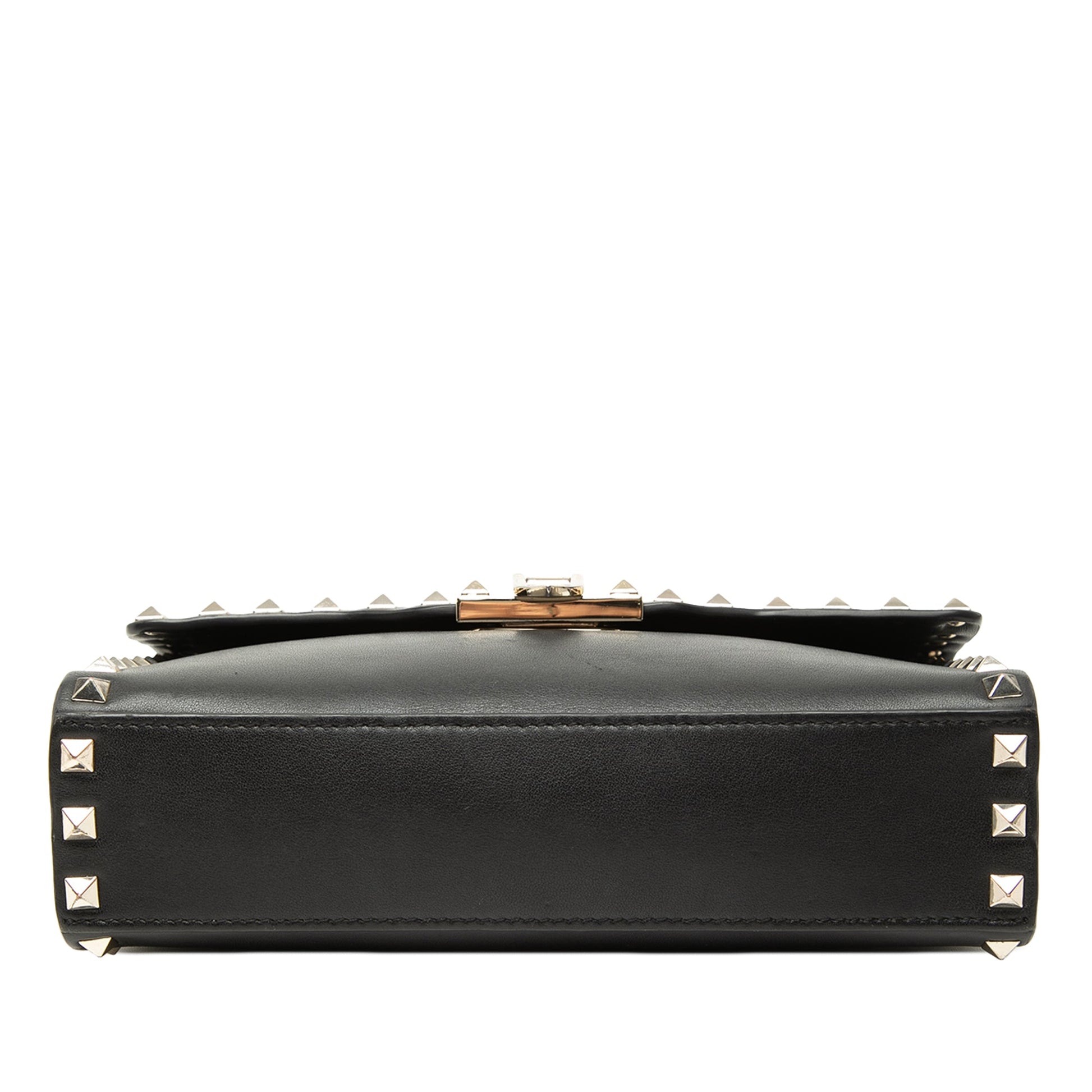 Valentino Small Leather Rockstud Flip Lock Crossbody