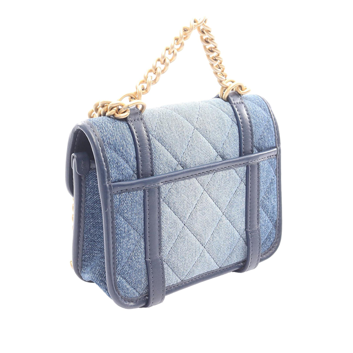 Chanel Mini Denim Chain Flap Bag