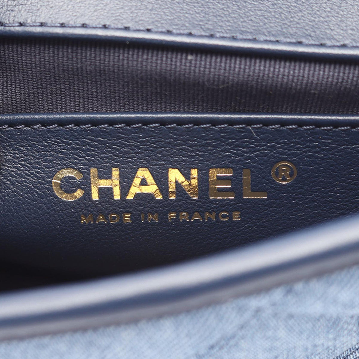 Chanel Mini Denim Chain Flap Bag