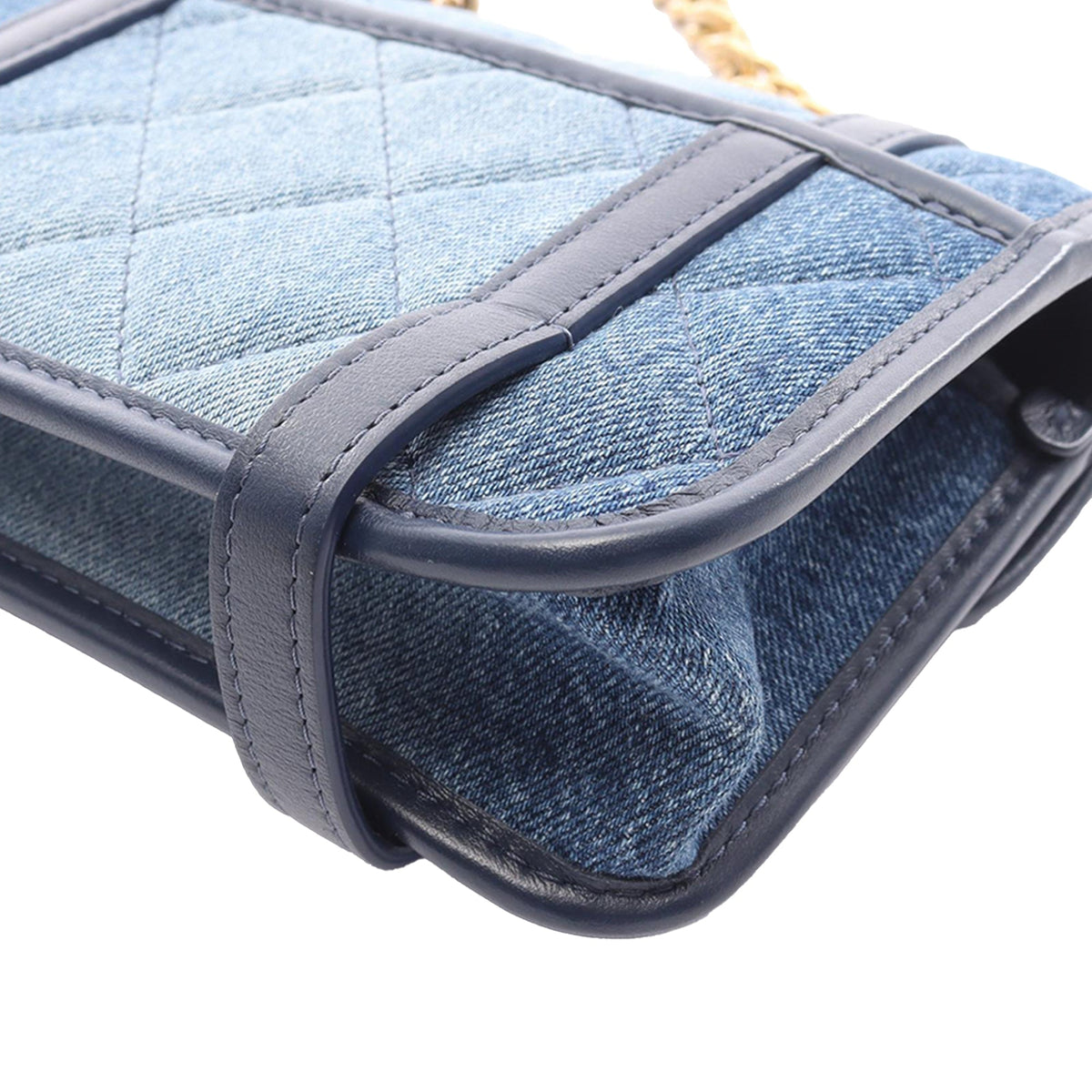 Chanel Mini Denim Chain Flap Bag