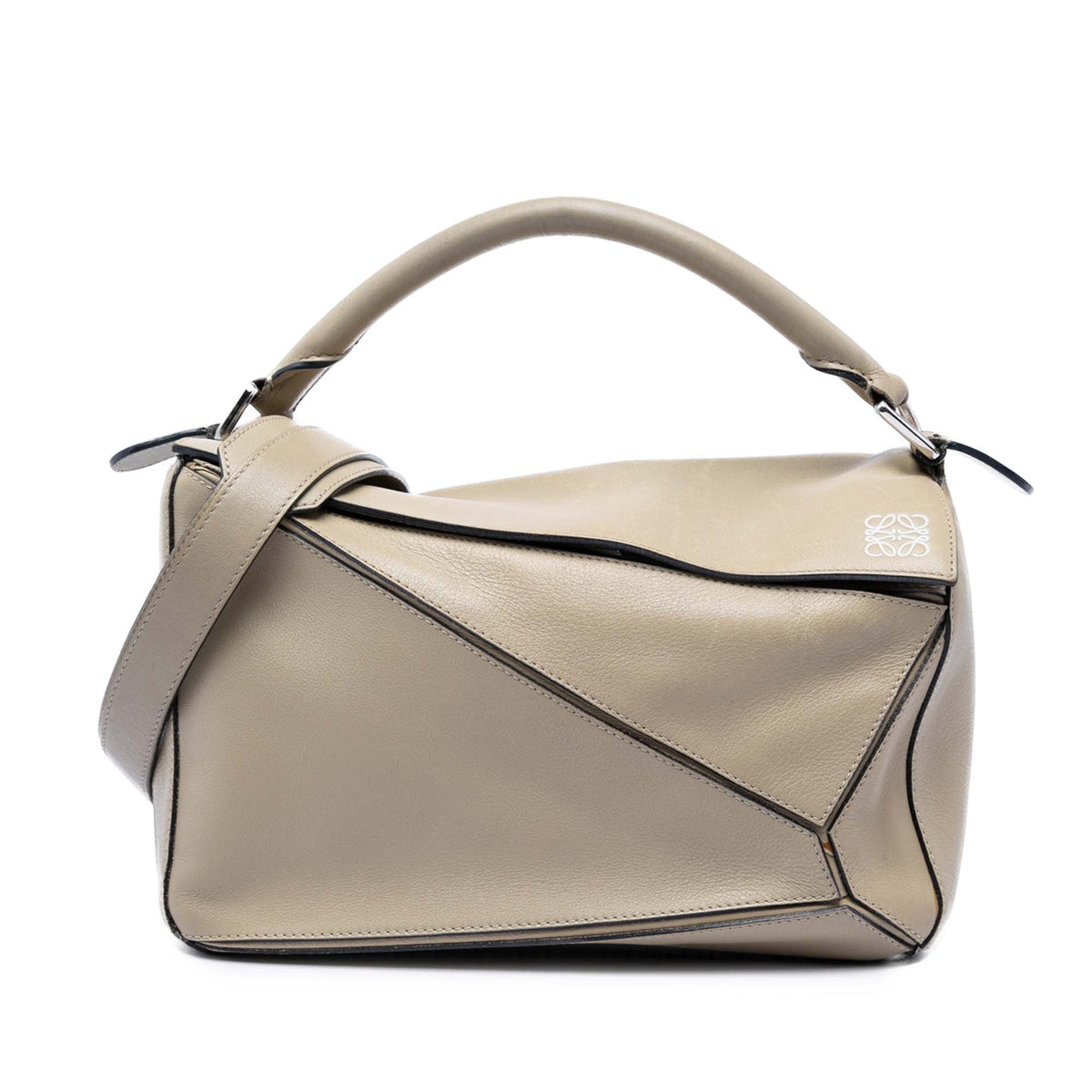 LOEWE Medium Calfskin Puzzle Satchel
