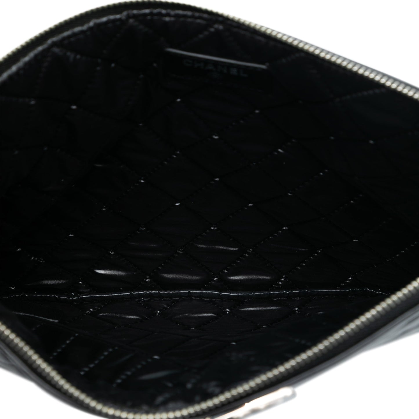 Chanel Medium Quilted Lambskin Boy O Case Clutch