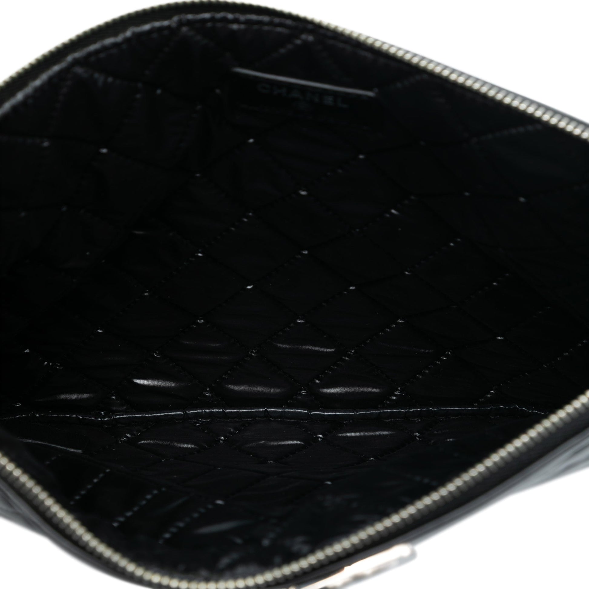 Chanel Medium Quilted Lambskin Boy O Case Clutch