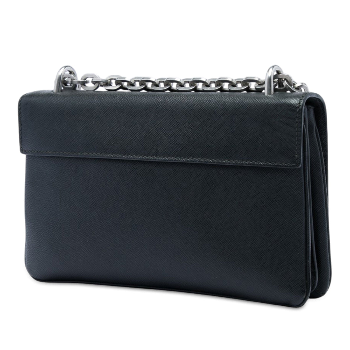 Prada Saffiano Lux Lock Chain Flap