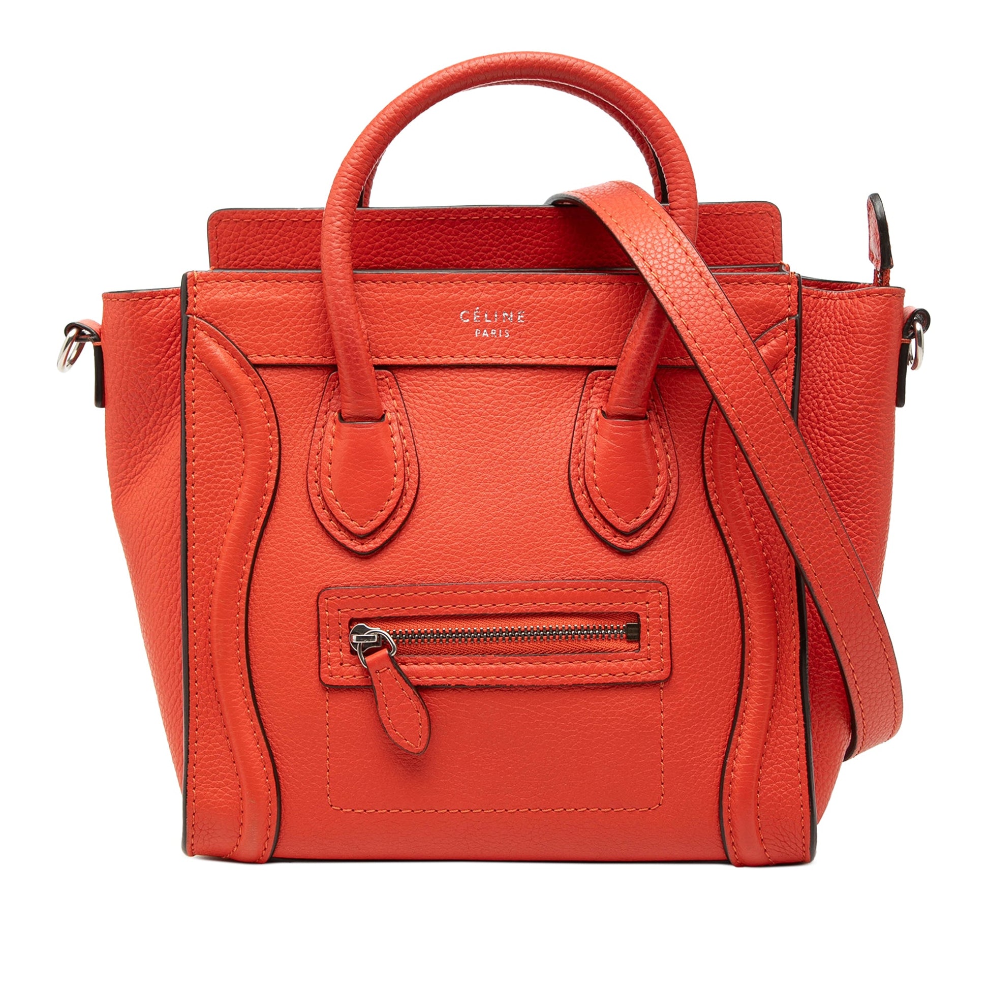 Celine Nano Leather Luggage Tote