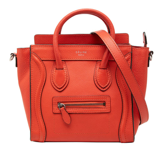 Celine Nano Leather Luggage Tote