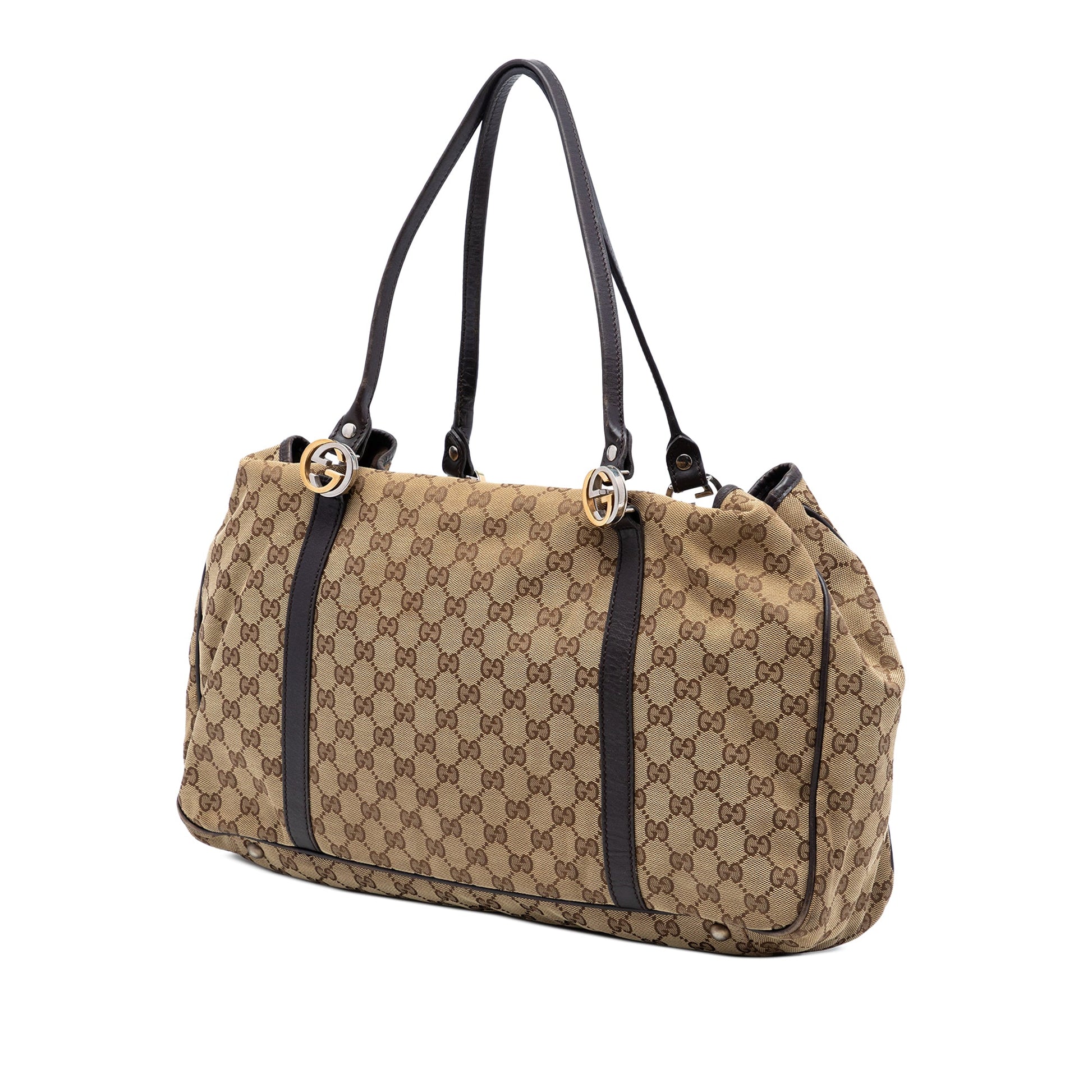 Large GG Canvas Twins Tote