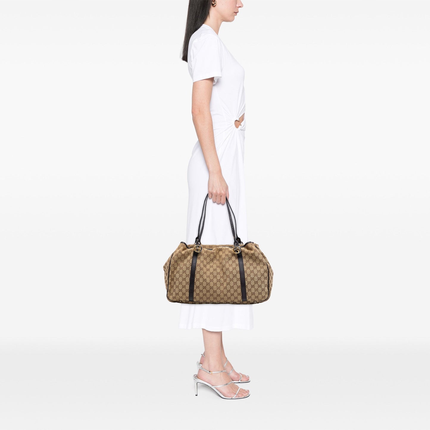 Large GG Canvas Twins Tote