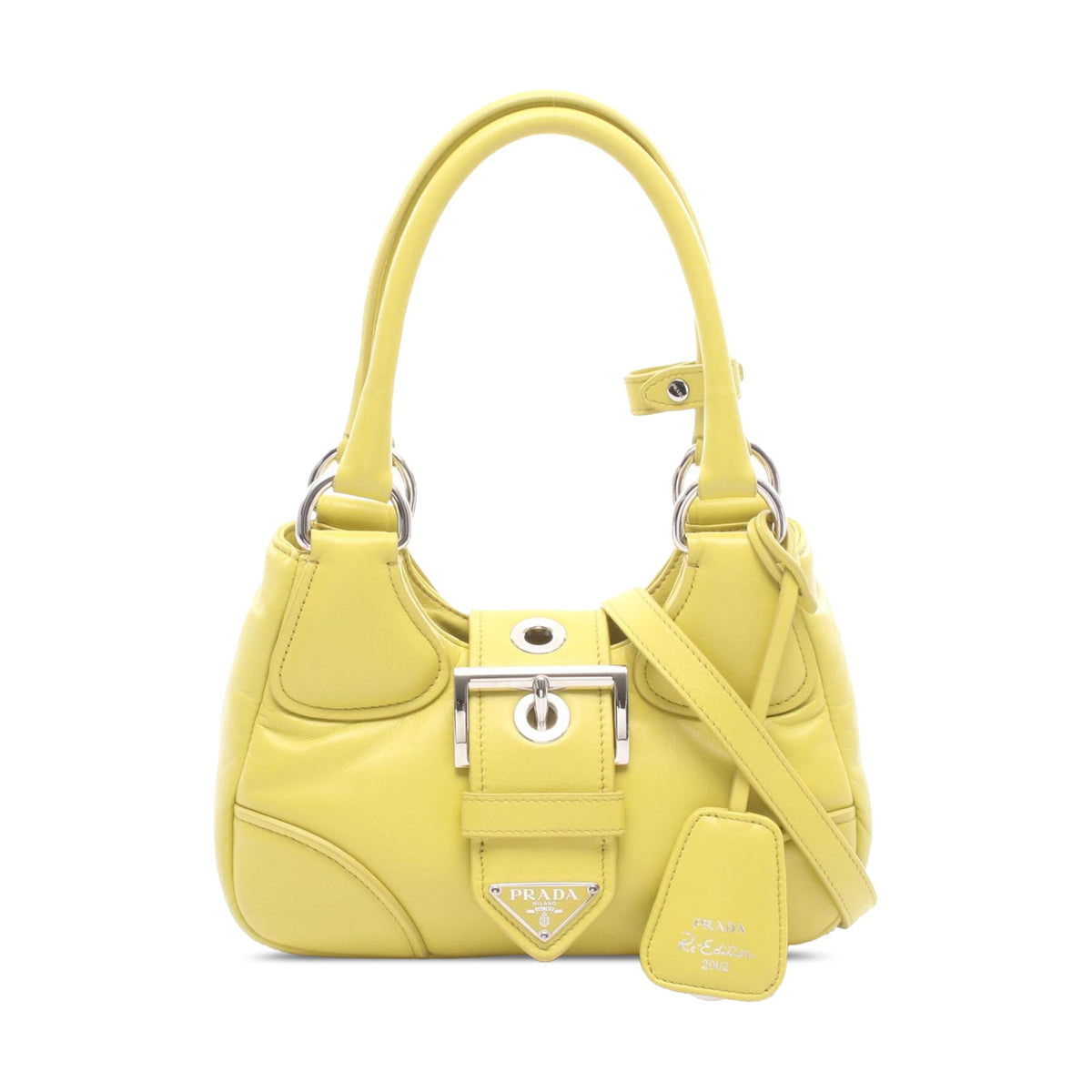 Prada Nappa Soft Padded Re Edition 2002 Moon Satchel