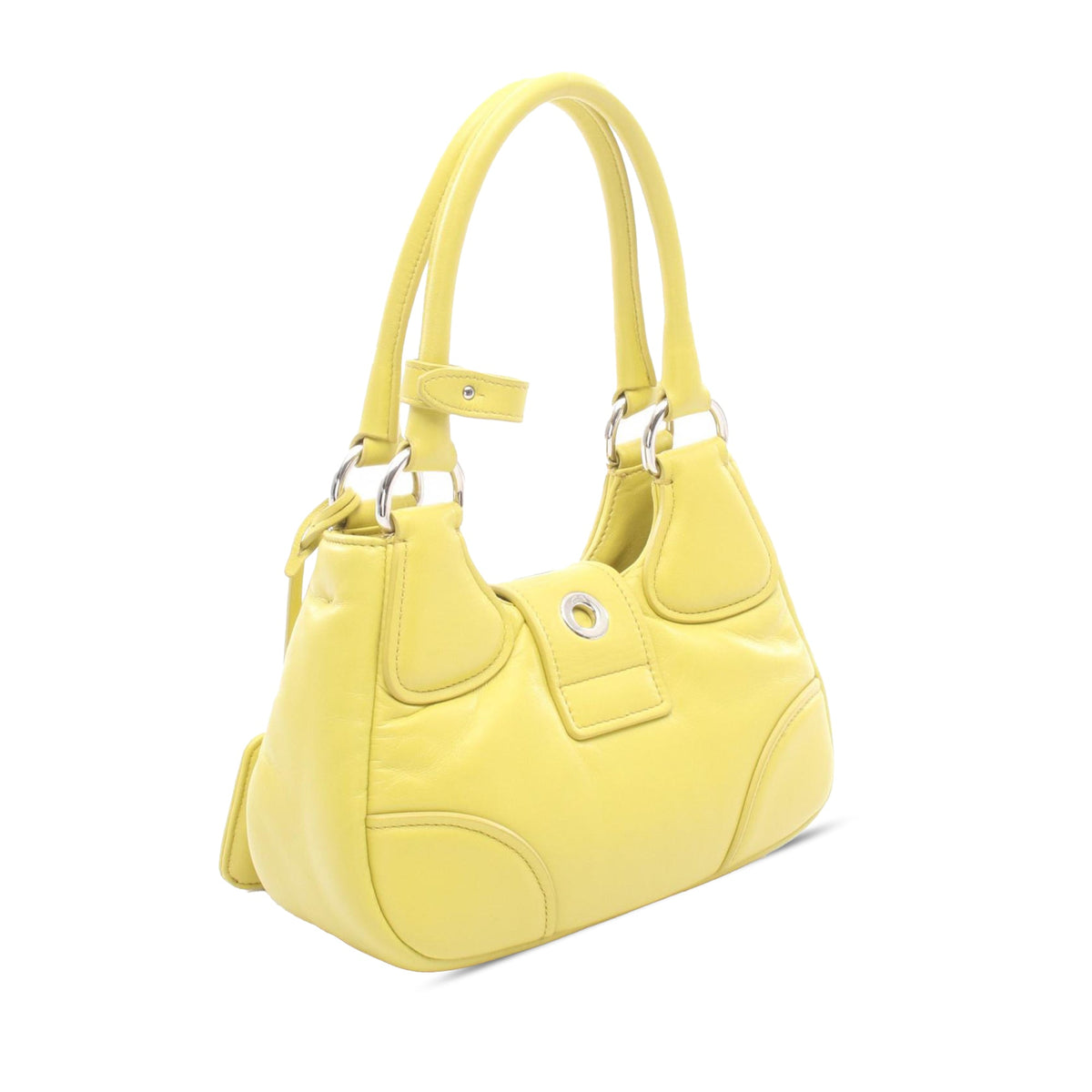 Prada Nappa Soft Padded Re Edition 2002 Moon Satchel