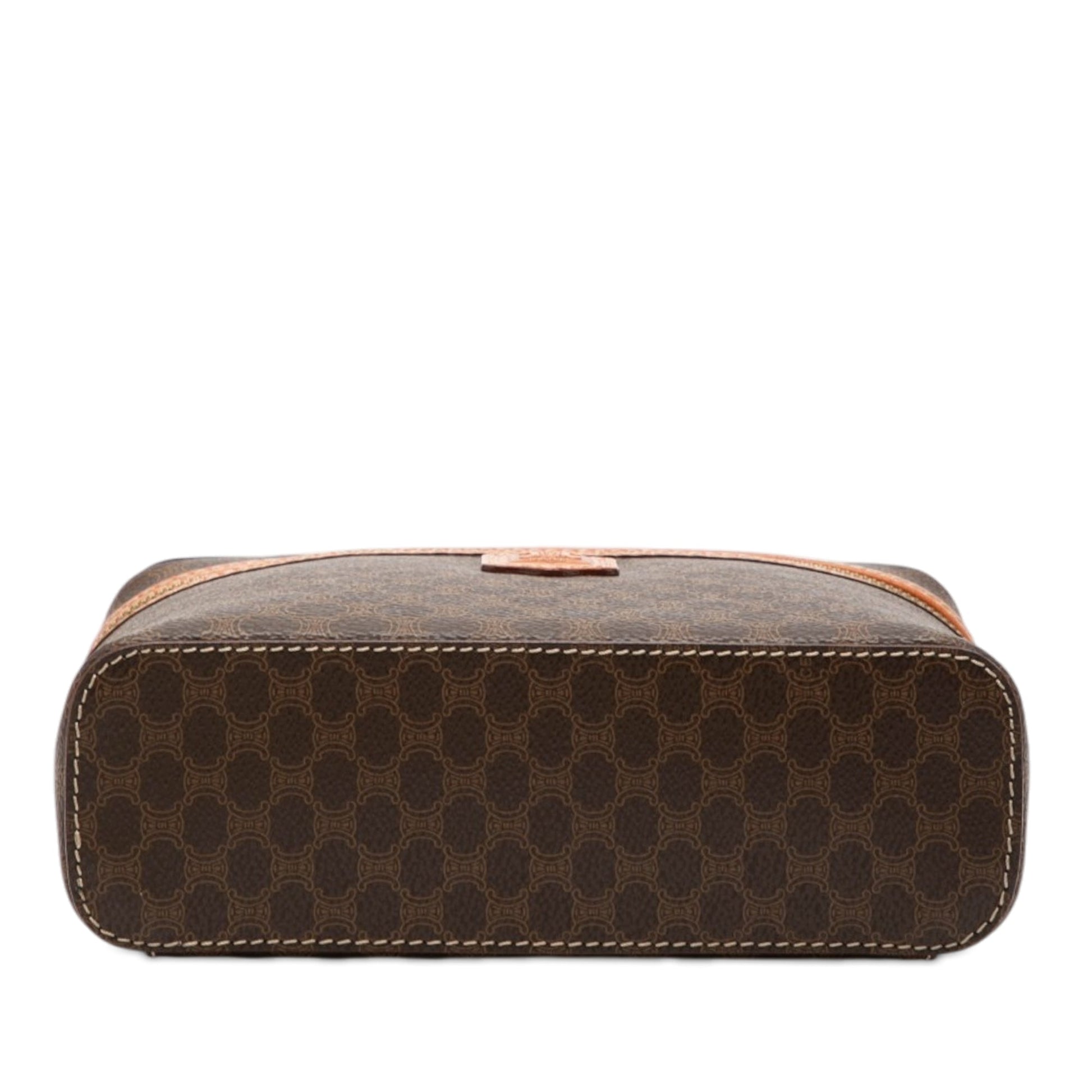 Celine Macadam Coated Canvas Vanity Bag