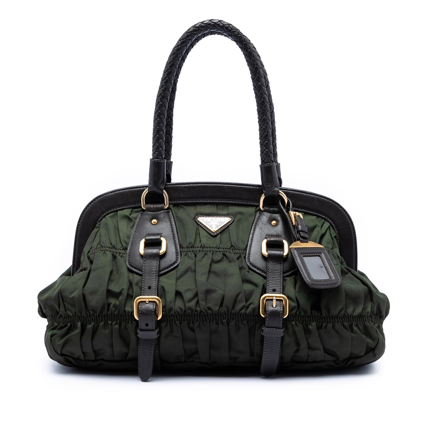 Tessuto Gaufre Frame Handbag