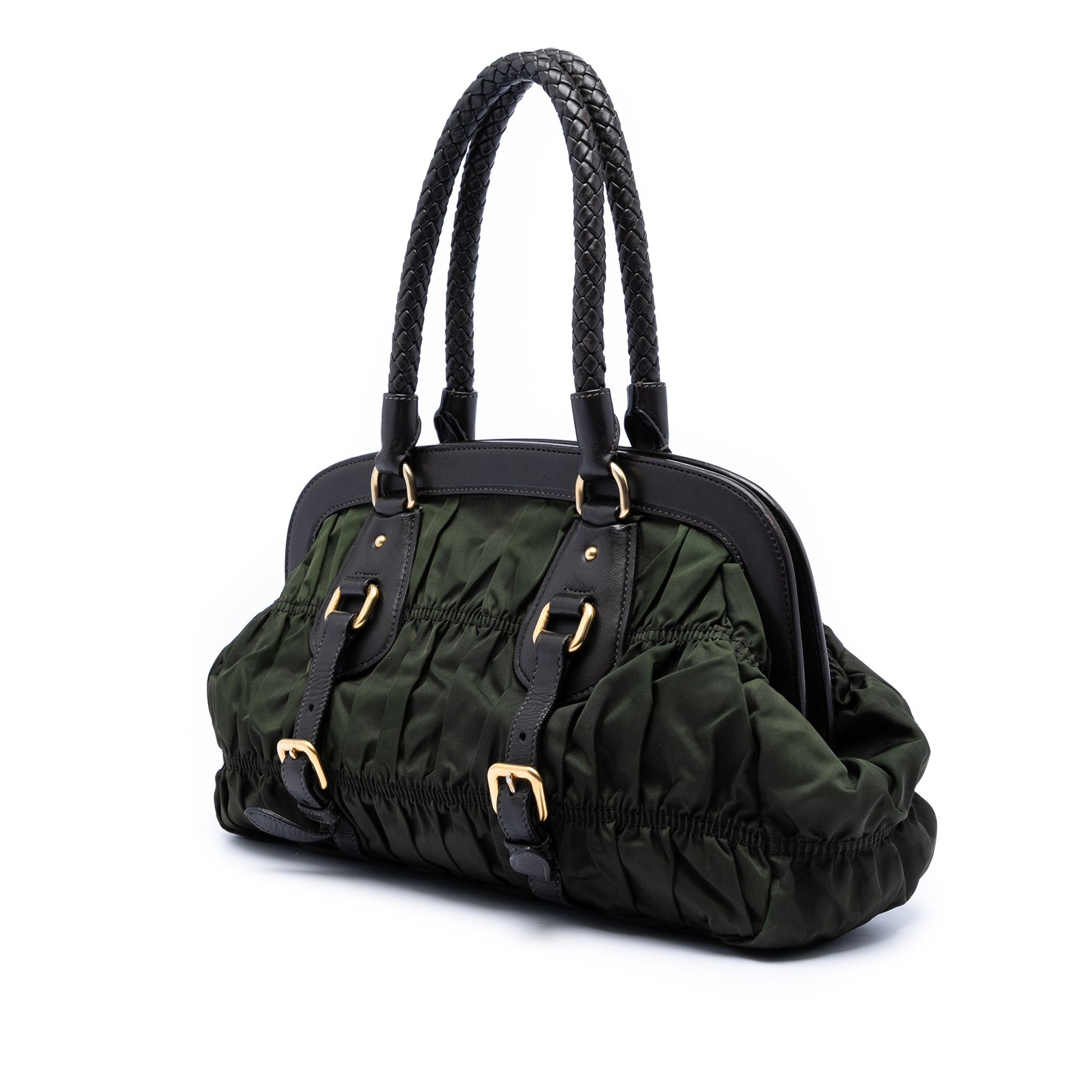 Tessuto Gaufre Frame Handbag