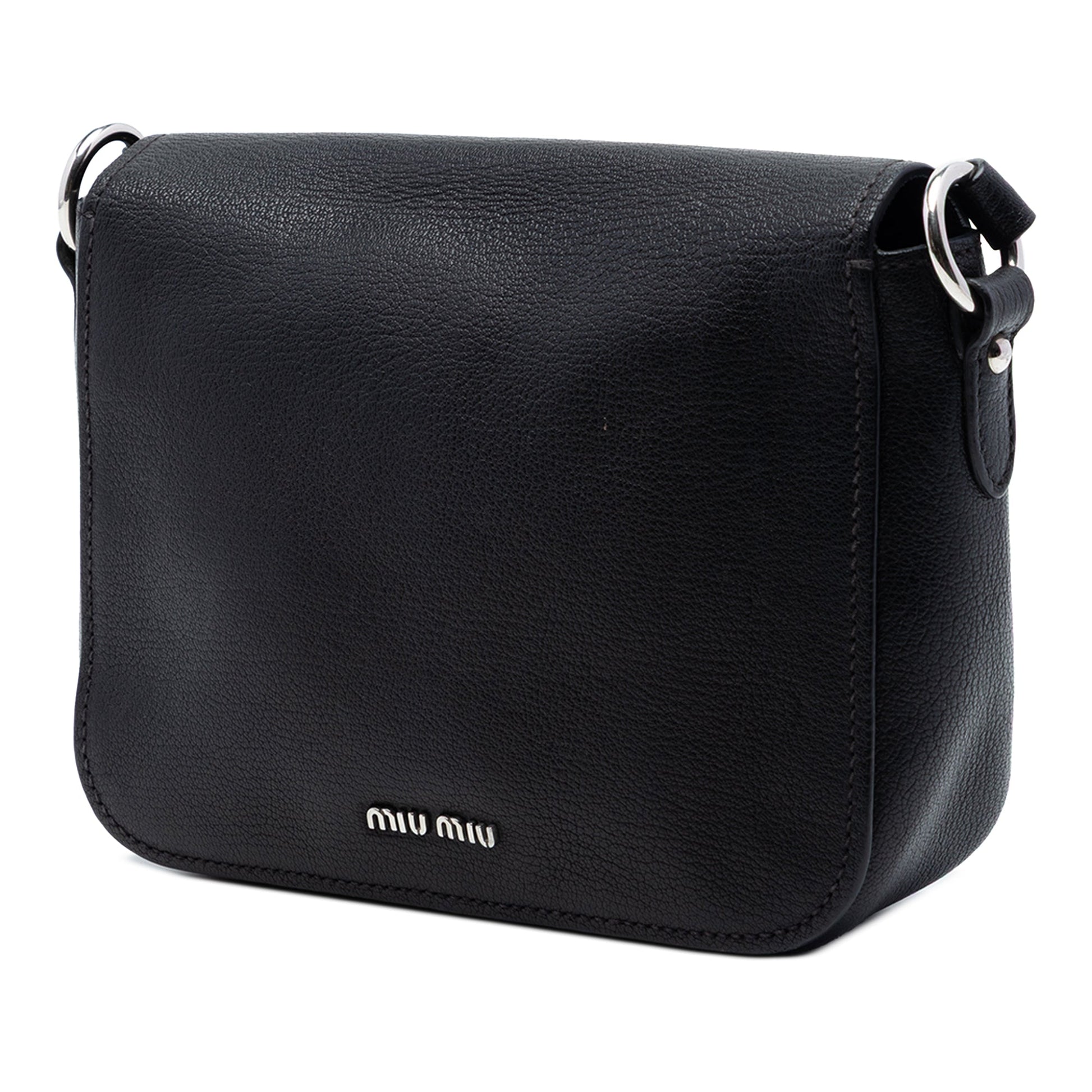 Miu Miu Goatskin Madras Crossbody