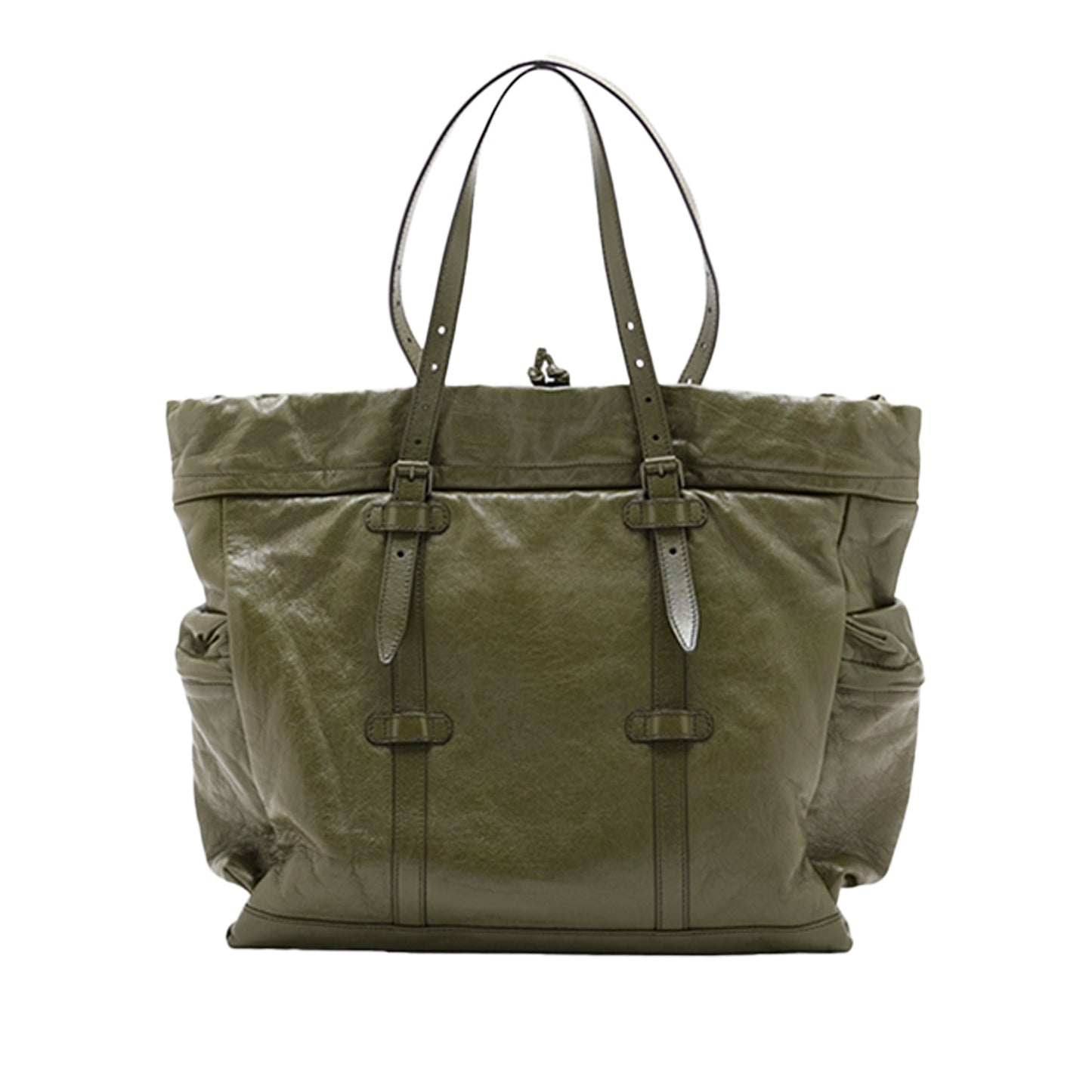 Gucci Tonal Double G Drawstring Tote