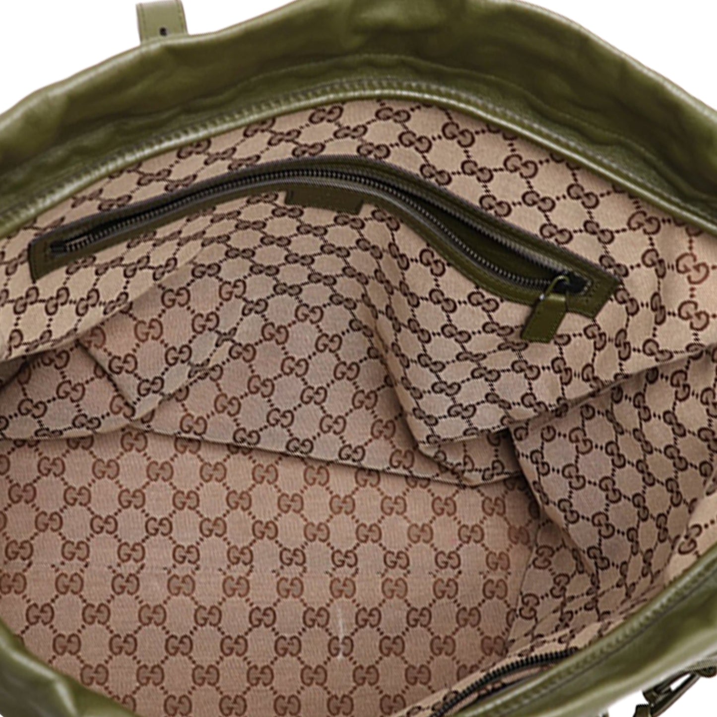 Gucci Tonal Double G Drawstring Tote