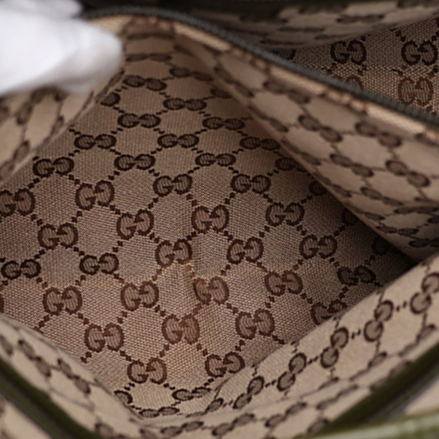 Gucci Tonal Double G Drawstring Tote