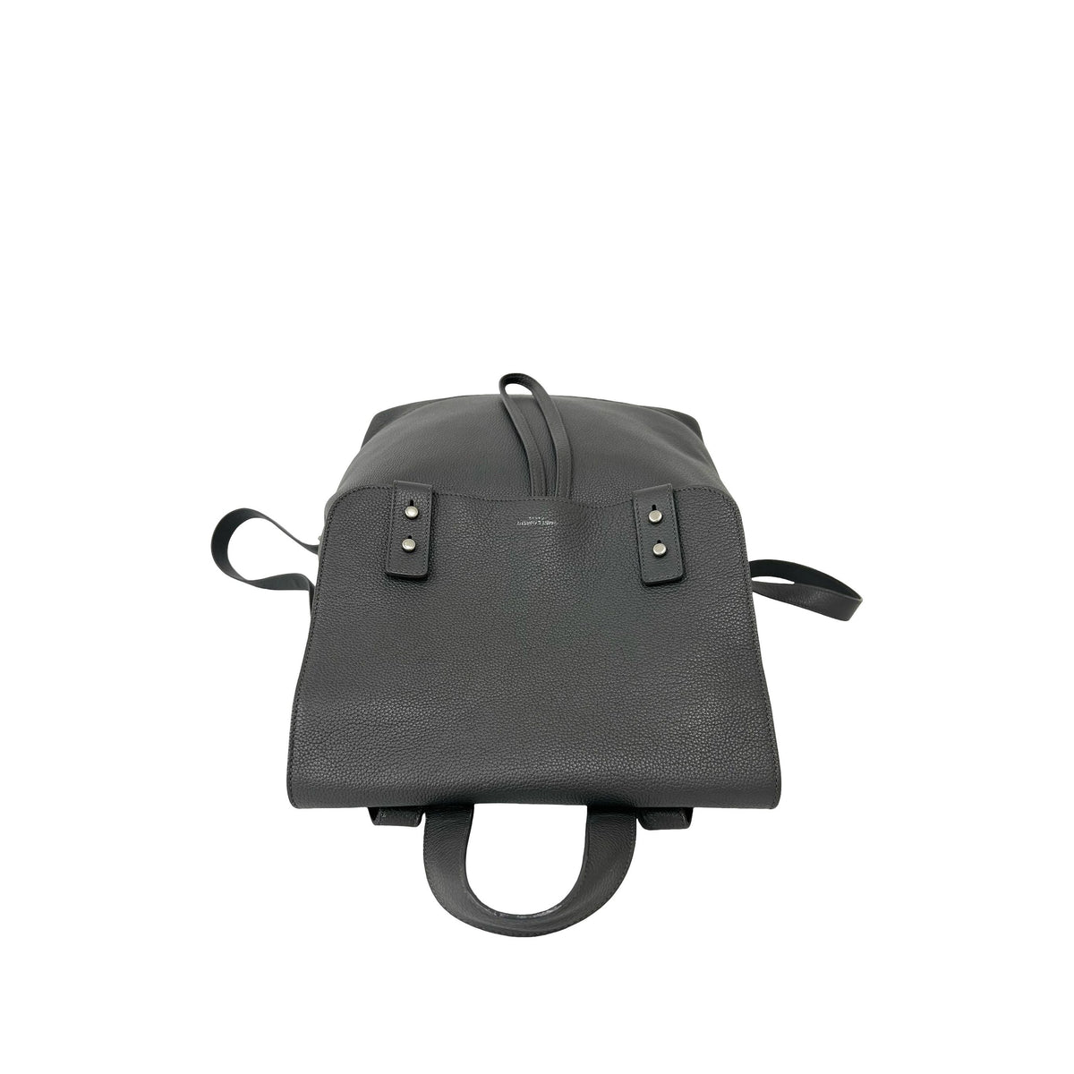 Saint Laurent Grained Calfskin Sac De Jour Backpack — Gray