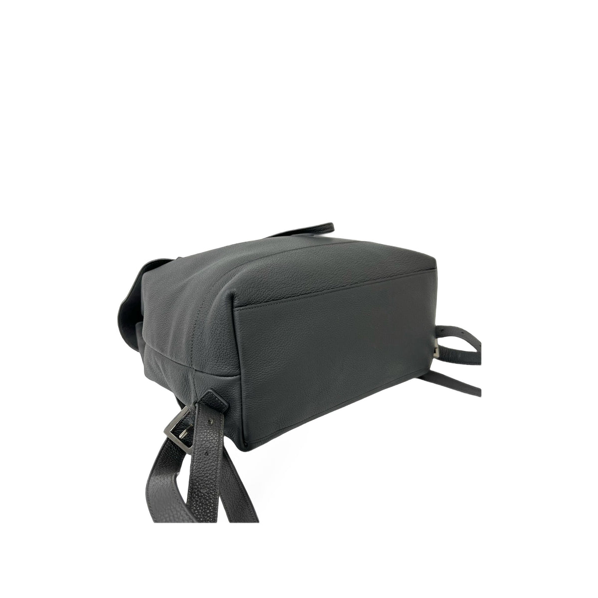Saint Laurent Grained Calfskin Sac De Jour Backpack — Gray