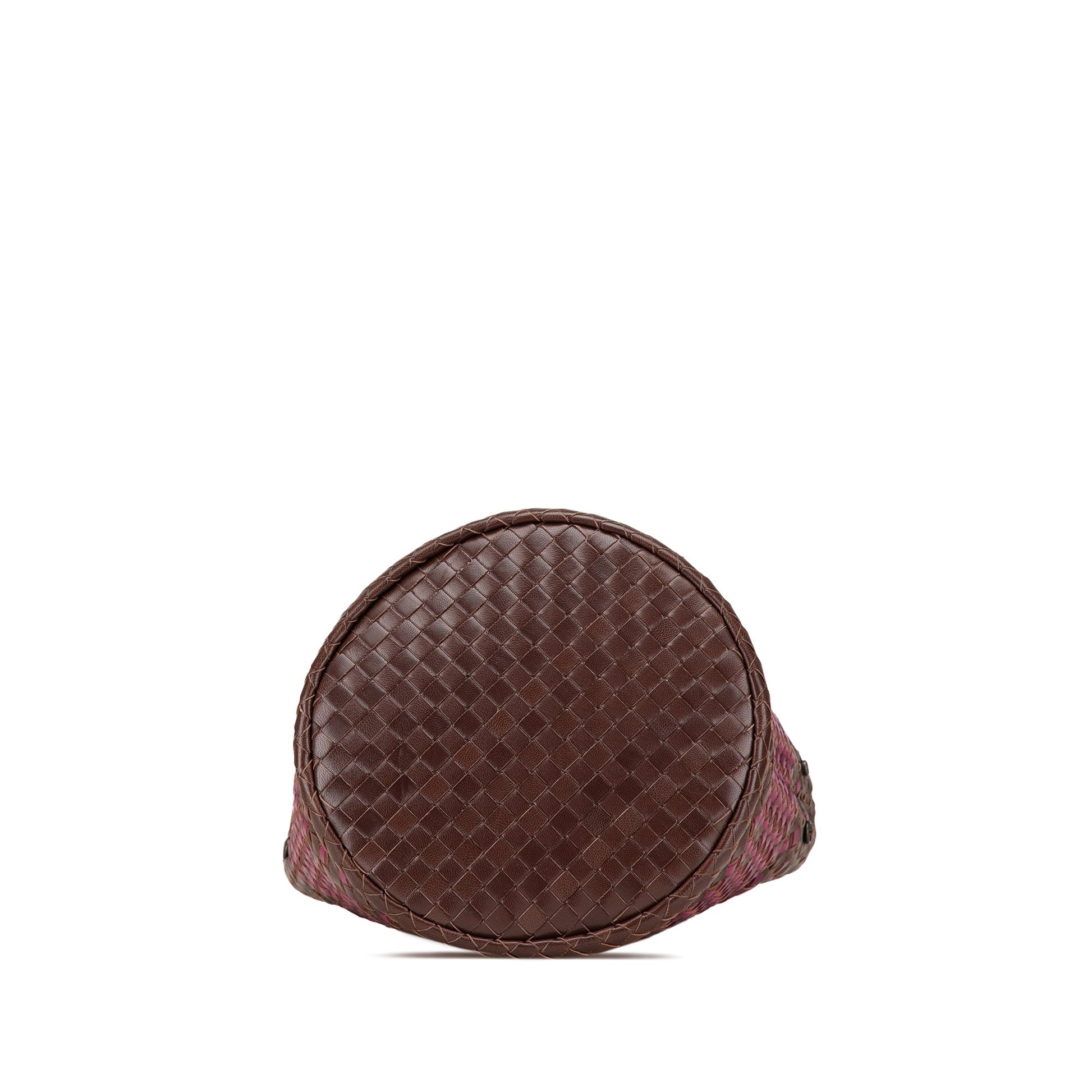Bottega Veneta Bicolor Nappa Intrecciato Bucket Bag