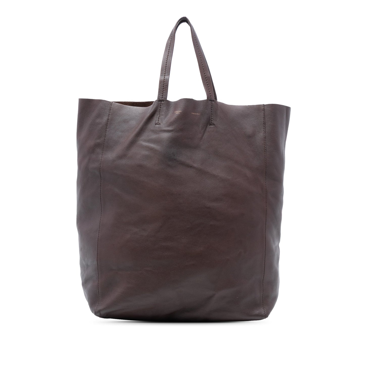 Celine Leather Vertical Cabas Tote