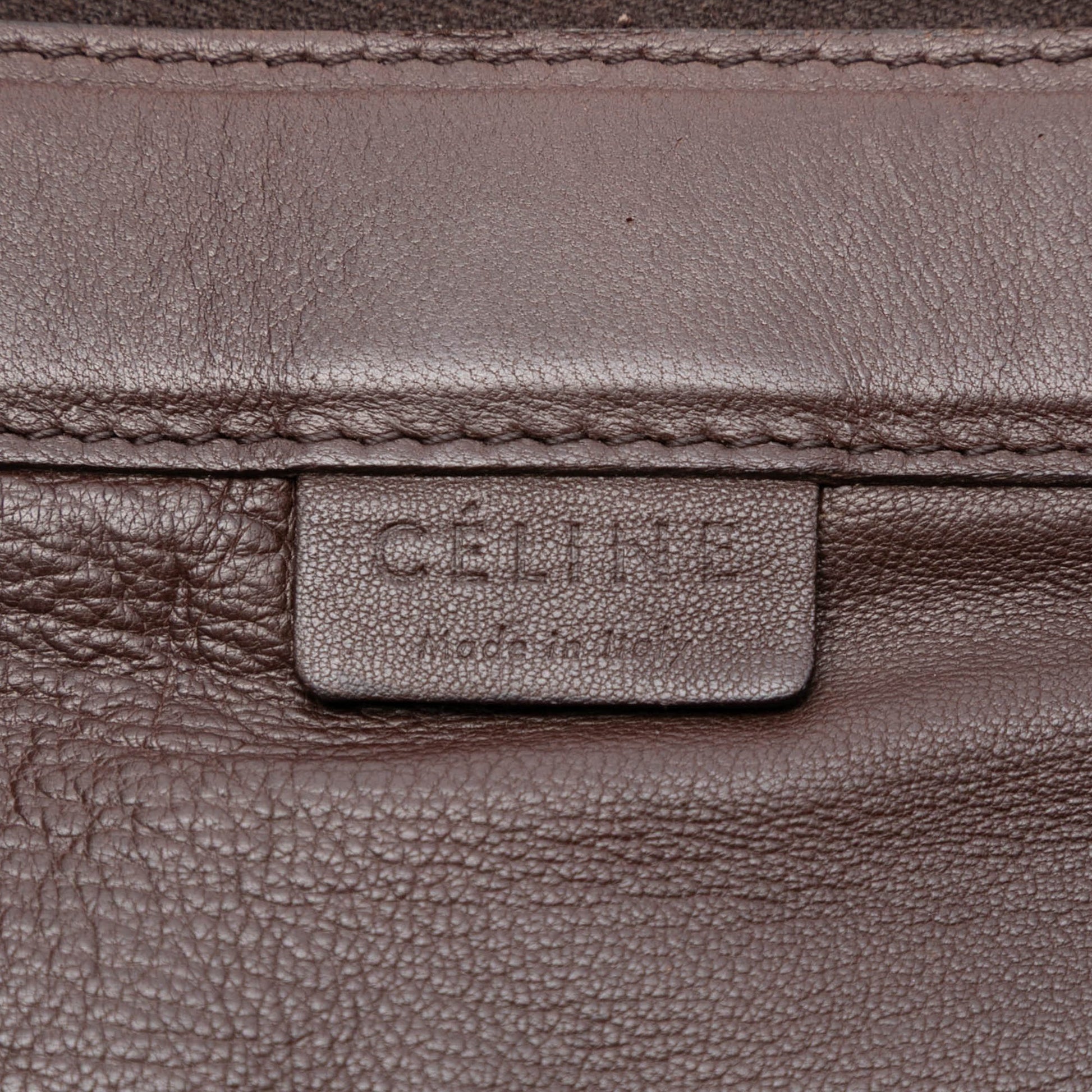 Celine Leather Vertical Cabas Tote