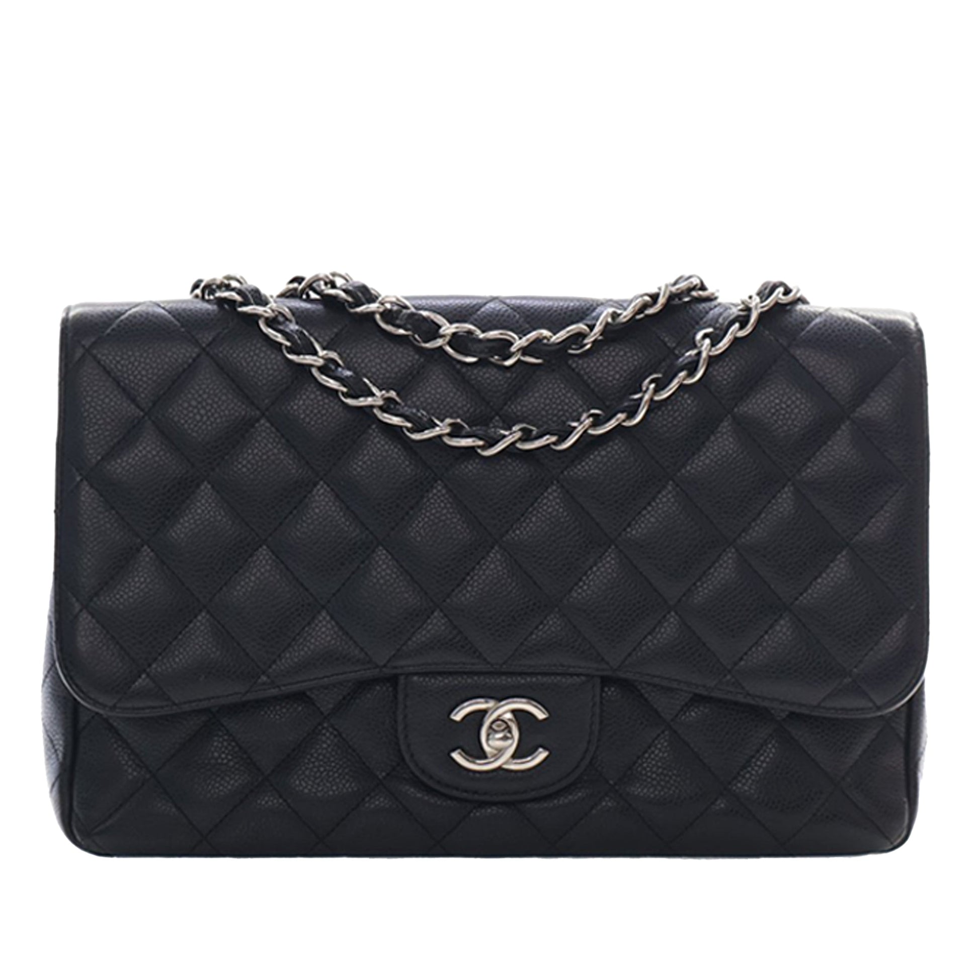 Chanel Jumbo Classic Caviar Single Flap