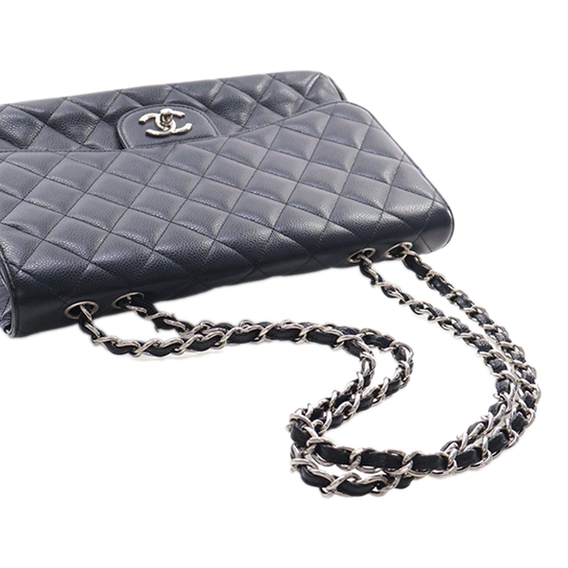 Chanel Jumbo Classic Caviar Single Flap
