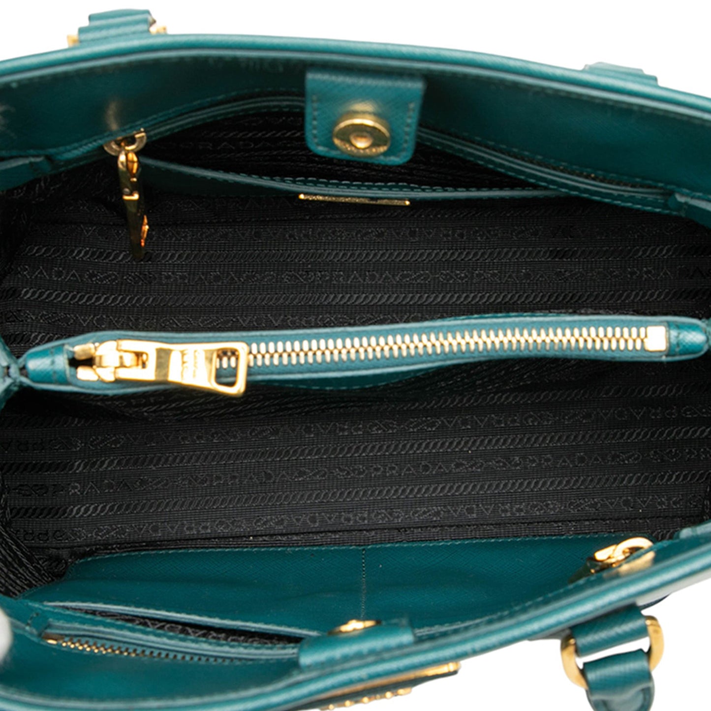 Prada Medium Saffiano Lux Open Promenade Satchel