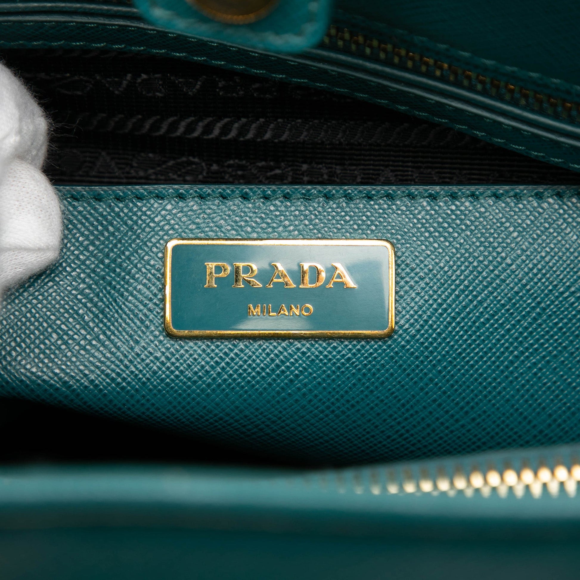 Prada Medium Saffiano Lux Open Promenade Satchel