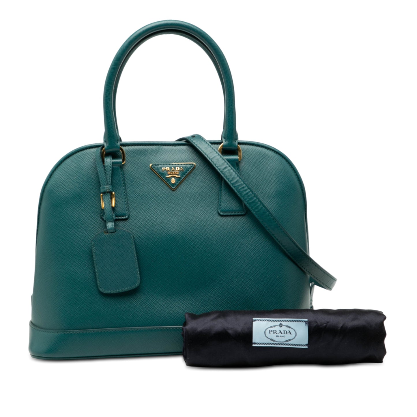 Prada Medium Saffiano Lux Open Promenade Satchel
