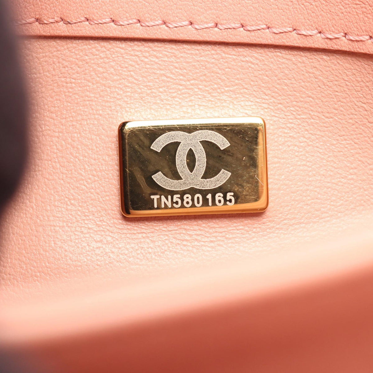 Chanel CC Quilted Lambskin Top Handle Flap