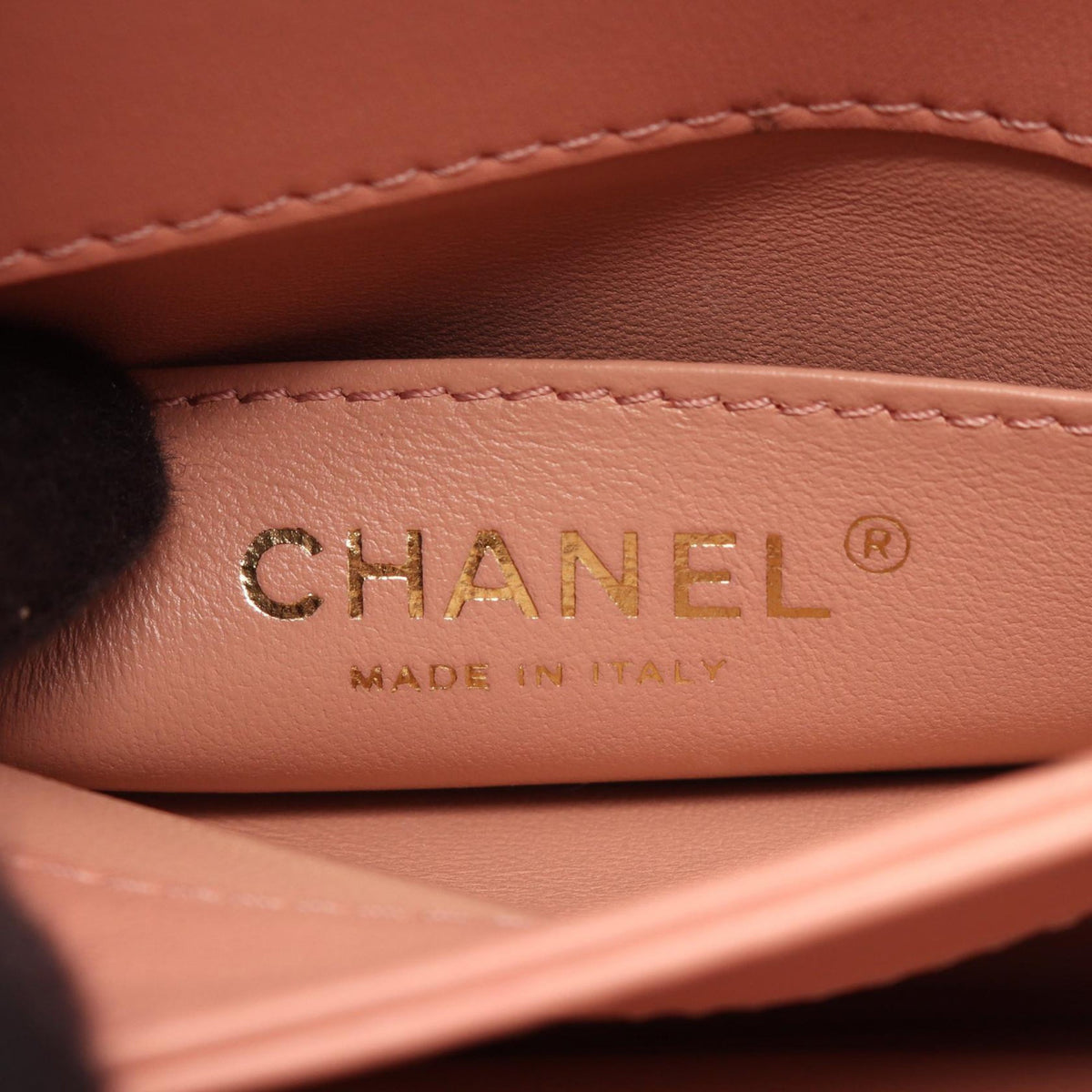 Chanel CC Quilted Lambskin Top Handle Flap