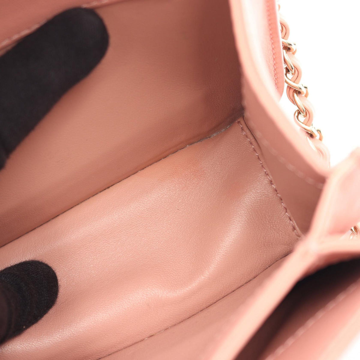 Chanel CC Quilted Lambskin Top Handle Flap