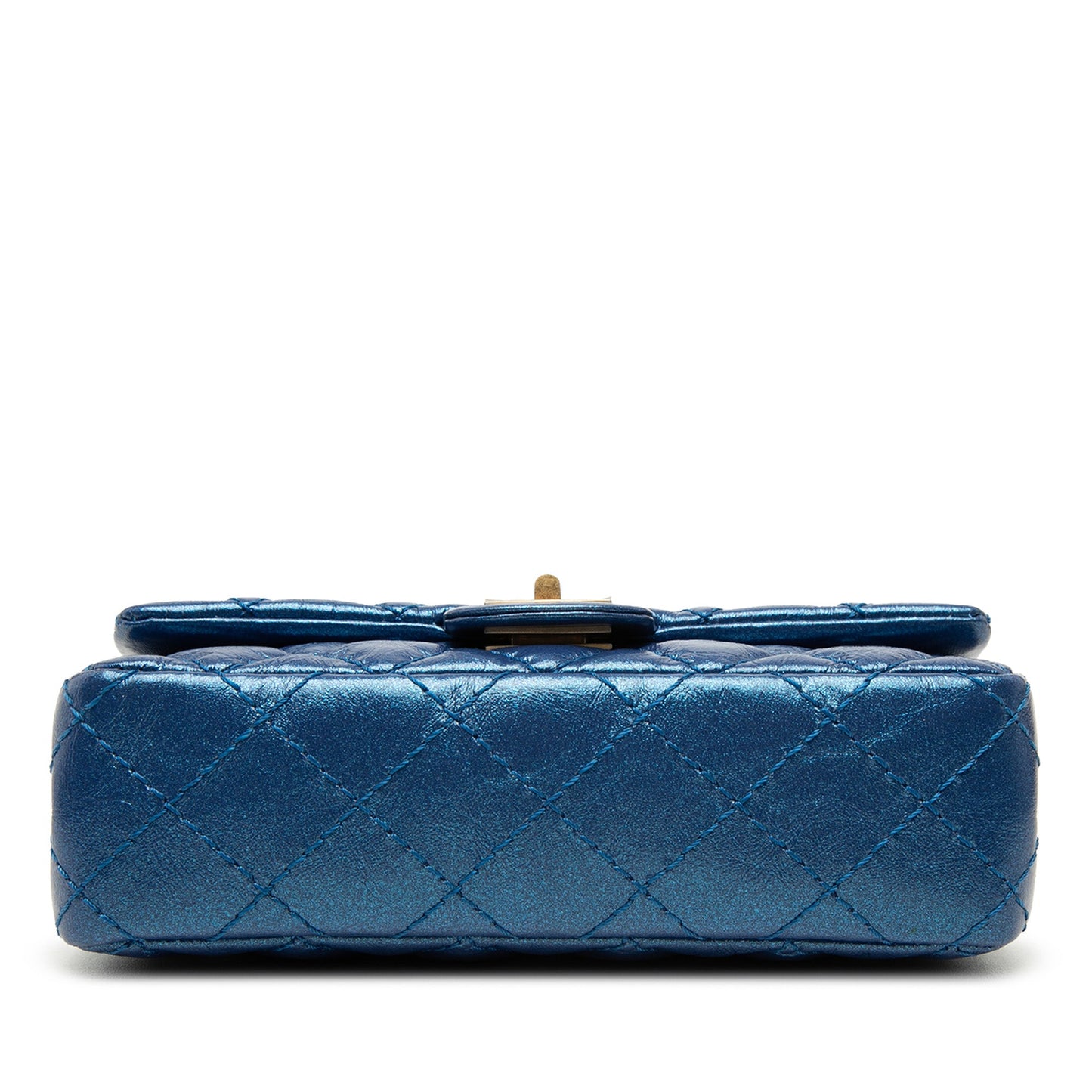 Chanel Quilted Metallic Aged Calfskin Reissue 2.55 Belt Bag