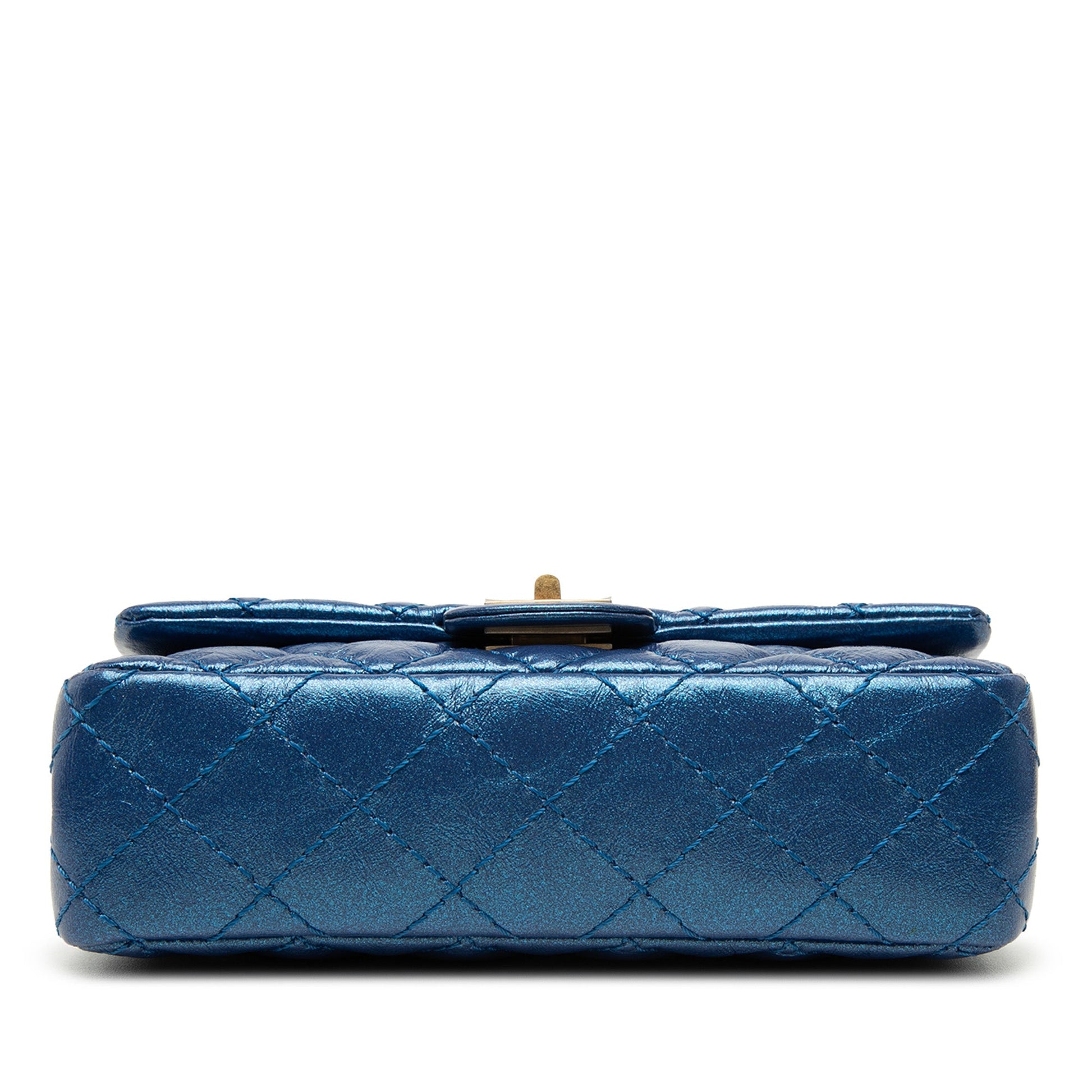 Chanel Quilted Metallic Aged Calfskin Reissue 2.55 Belt Bag