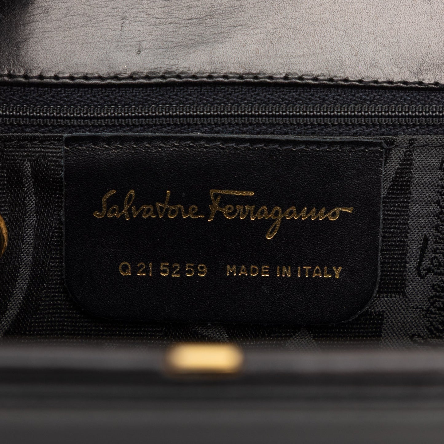 Ferragamo Leather Gancini Top Handle Bag