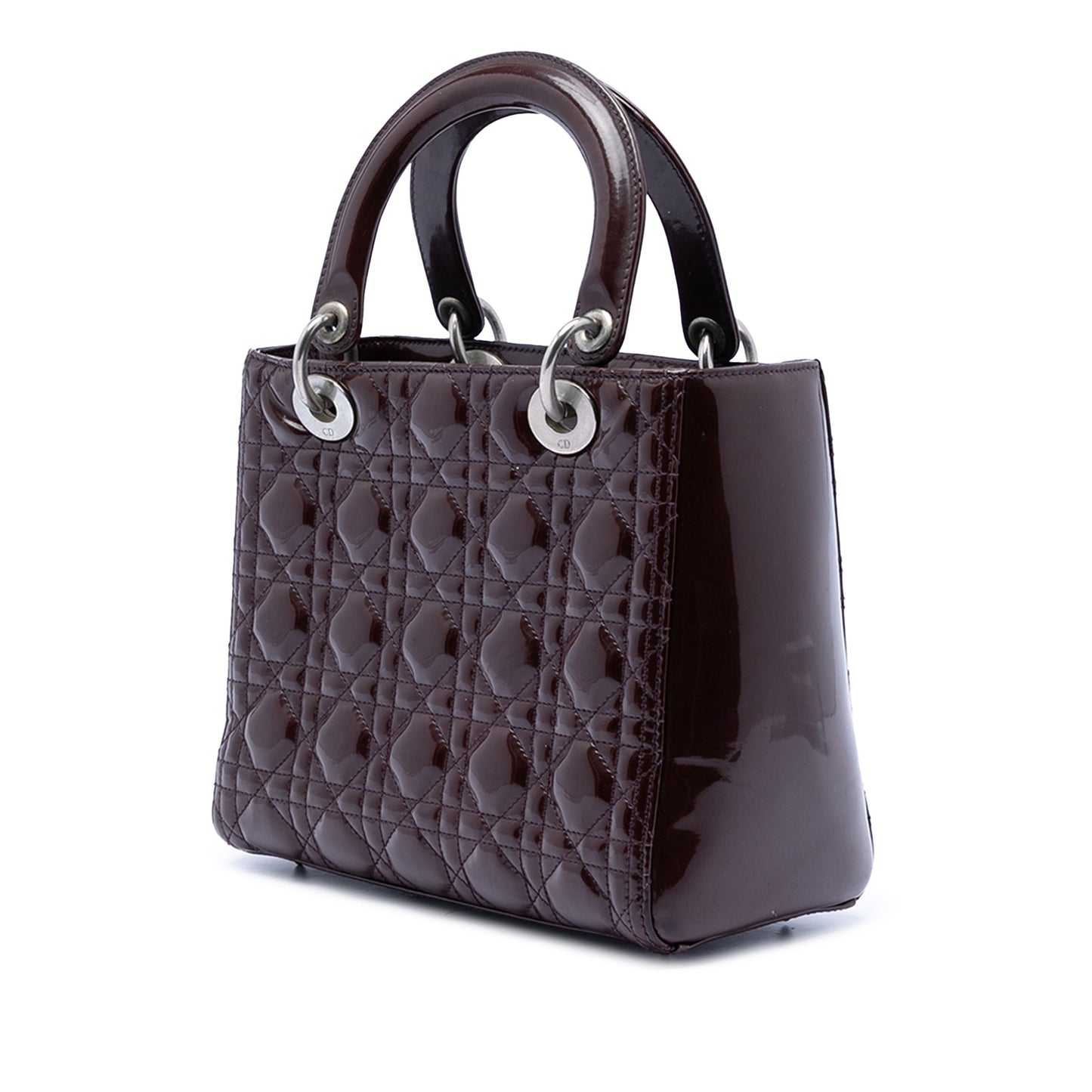 Dior Medium Patent Cannage Lady Dior