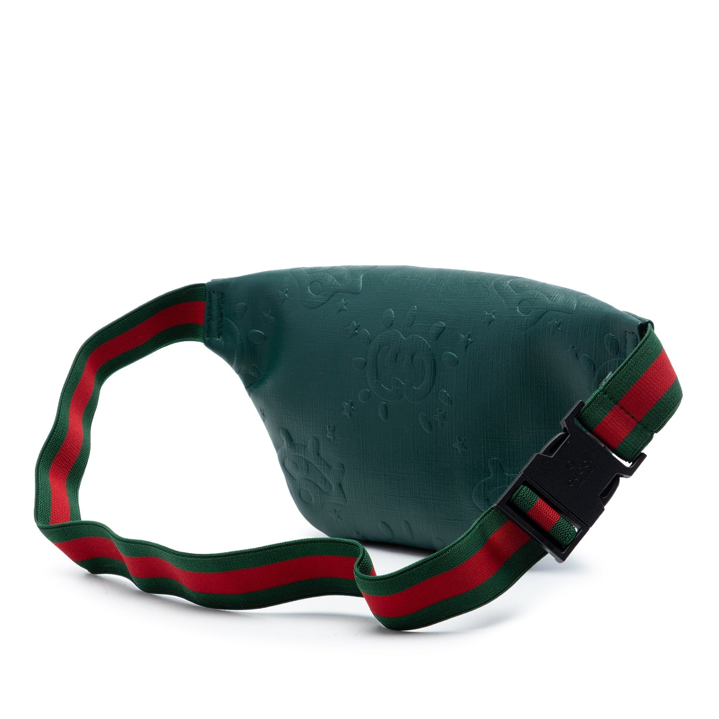 Gucci Kids Embossed Calfskin Interlocking G Web UFO Belt Bag
