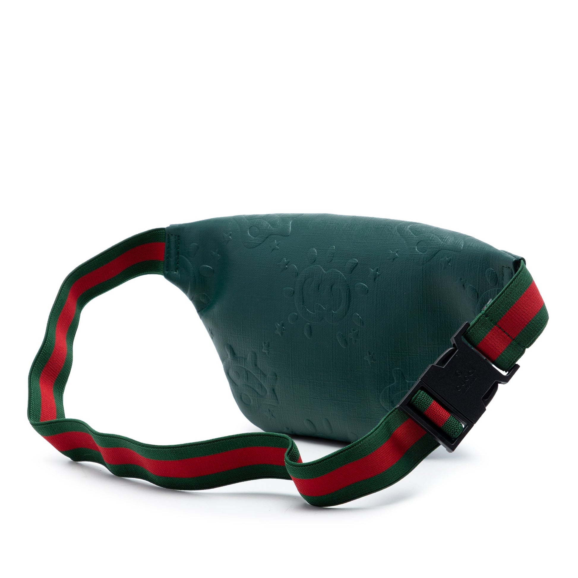 Gucci Kids Embossed Calfskin Interlocking G Web UFO Belt Bag