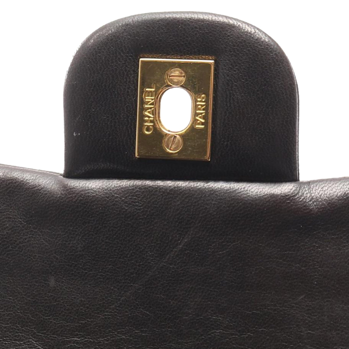 Chanel Small Classic Lambskin Double Flap — Black