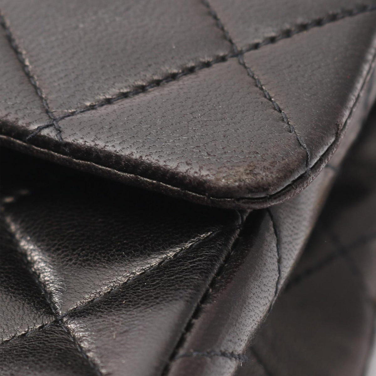 Chanel Small Classic Lambskin Double Flap — Black