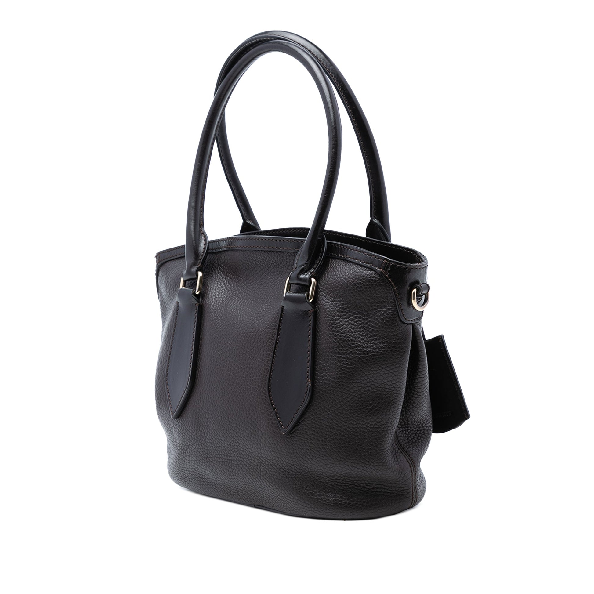 Burberry Grainy Calfskin Satchel