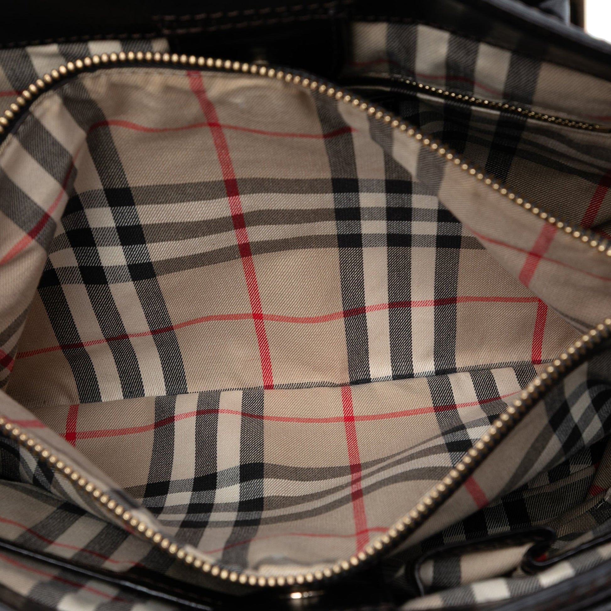 Burberry Grainy Calfskin Satchel
